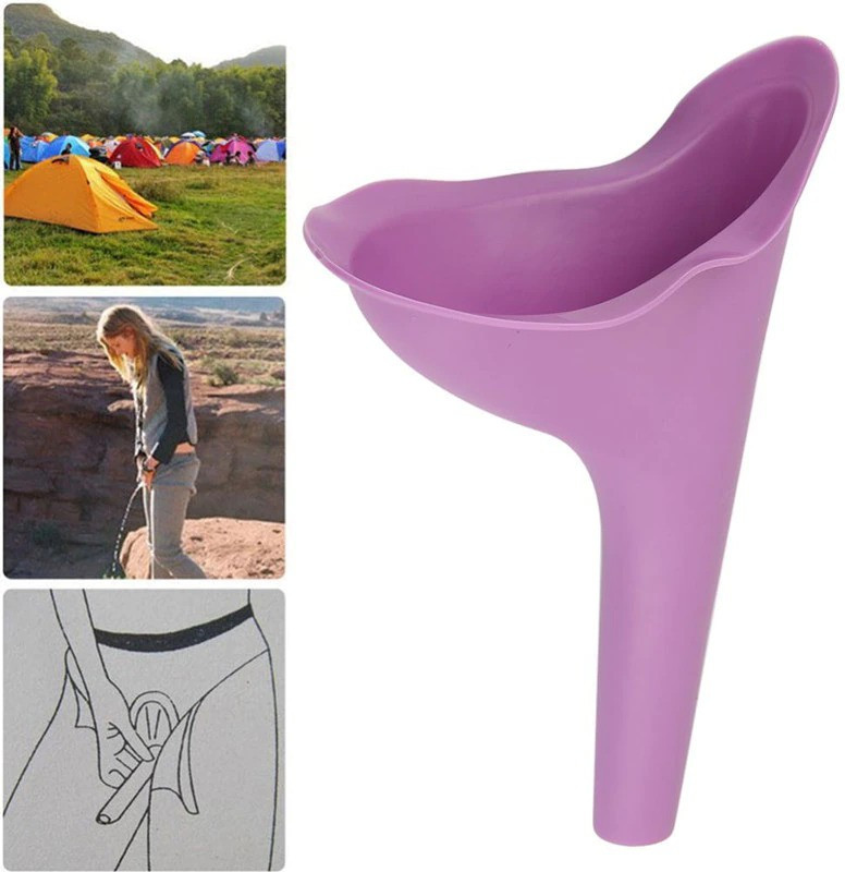 Newvent XVI™-116-MK-Urinal Funnel Device For Women/Girls - Women Peeing Device Reusable Female Urination Device(Smart Purple, Pack of 1)