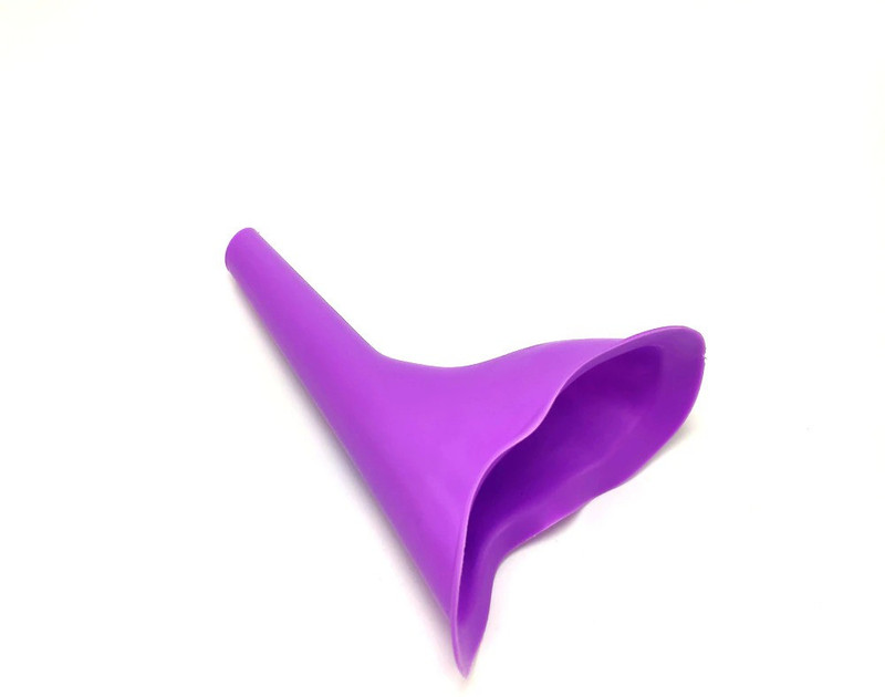 VOXXIL XI™-145-KI-Female Urinal Silicone Funnel Urine Cups Portable Urinal for Women Reusable Female Urination Device(Cute Purple, Pack of 1)