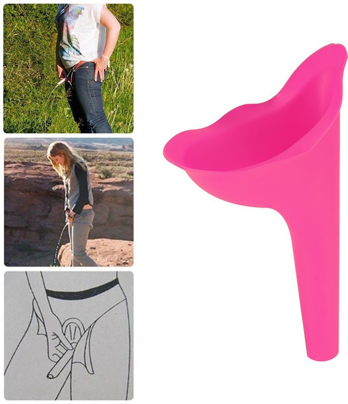 Newvent IX®-108-JU-Stand Up Pee Portable Urination Device For Women/Girls Reusable Female Urination Device(Jade Pink, Pack of 1)