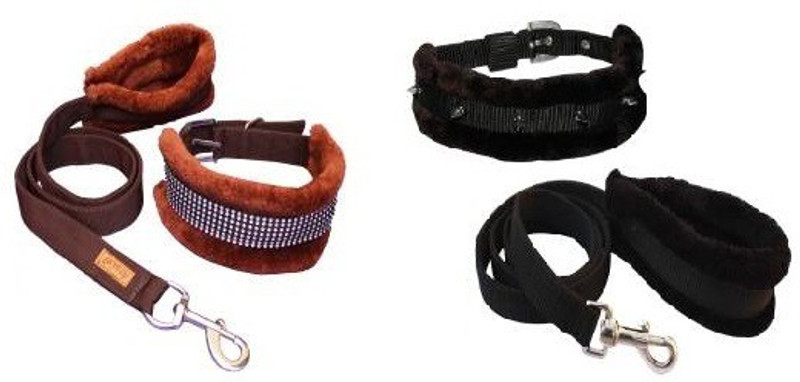 SAWAY Dog Harness & Leash(Medium, BROWN)