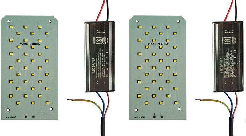 VIBRANIUM LIGHT 36W STREET LIGHT PCB WITH DRIVER COOL WHITE (PACK OF - 2) Electronic Components Electronic Hobby Kit