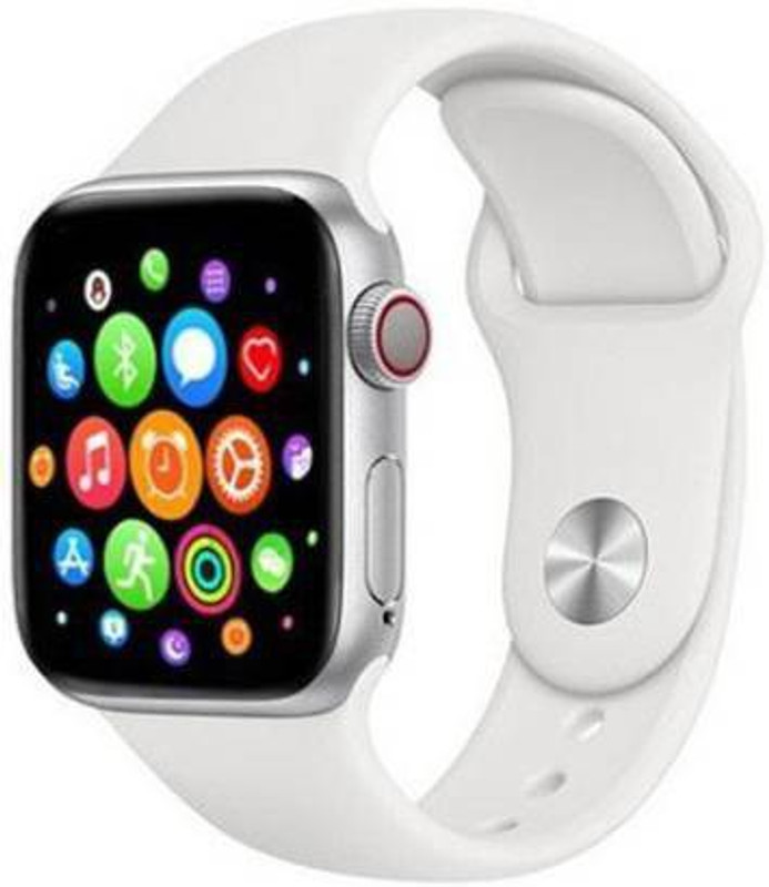NKL Fully Loading app 55+ Smart Watch(White Strap, Size : FREE)
