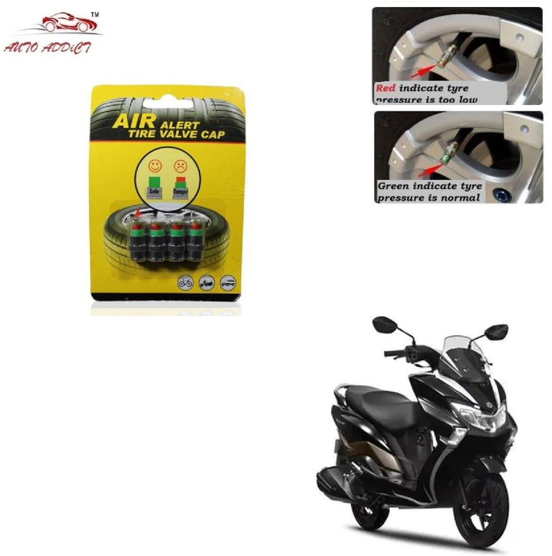 AuTO ADDiCT Iron Tyre Valve Cap for Bike(Cylinder)