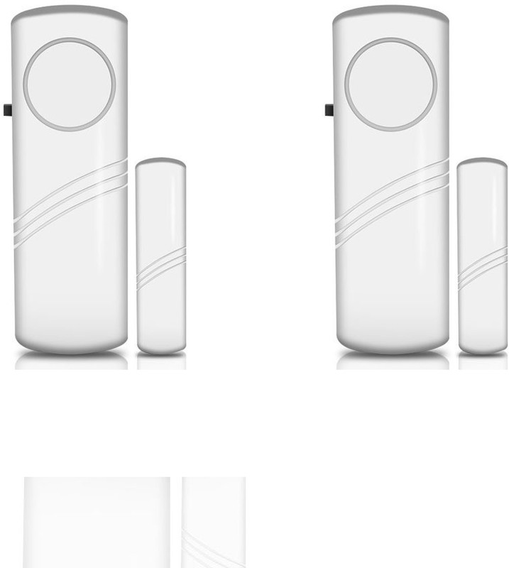 Cezo Wireless Door Window Open Alert Home Security System Siren/Alarm, Standard Size, White Door & Window Door Window Alarm(106 db)