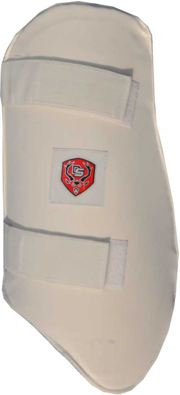 D S SPORTS PLAYER EDITION Boys Cricket Thigh Guard(White, Red)