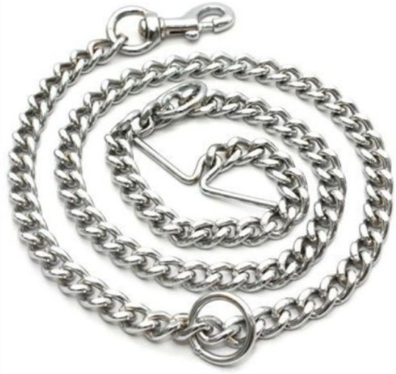 chullbull pet products Dog Chain Silver Heavy Weight Dogs Leash Dog Chain with Heavy Hook L - 60in 8-NO 152 cm Dog Chain Leash(Silver)