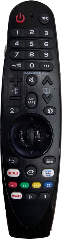 SHIELDGUARD Remote Control with Netflix and Prime Functions Compatible for  Magic LED TV (Without Voice & Mouse Features) LG Remote Controller(Black)
