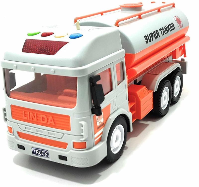 SR Toys Friction Super Dumper Trucks Toys for Boys and Girls, Light & Sound Toy for Kids(Multicolor, Pack of: 1)