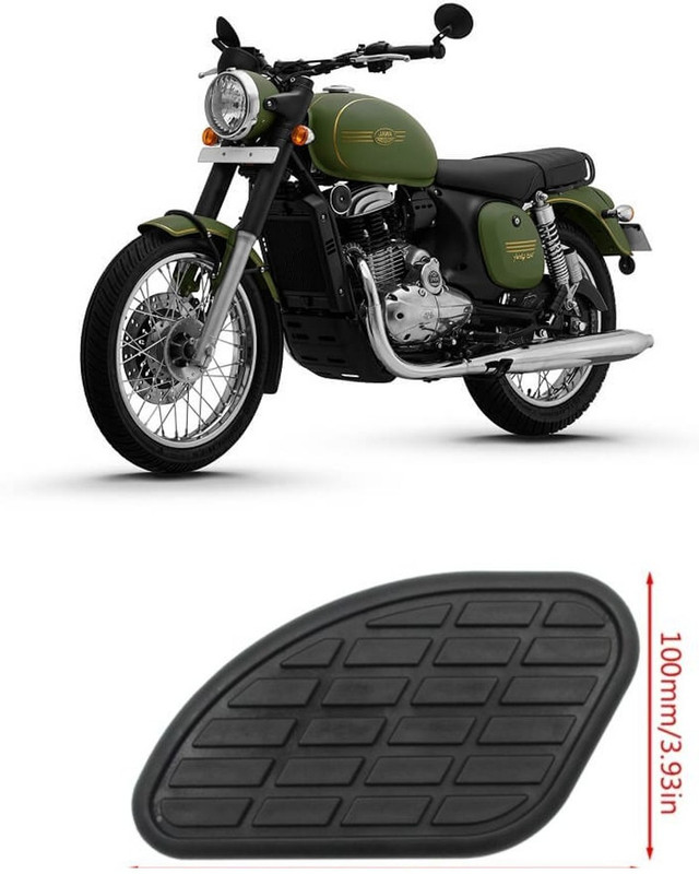 ranarc THAI PAD TANK PAD KNEE PAD SUITABLE FOR JAWA & UNIVERSAL FOR ALL BIKES BLACK Bike Tank Pad