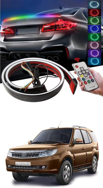 XZRTZ Plastic Car Door Guard(Multicolor, Pack of 1, Tata, Safari Storme)