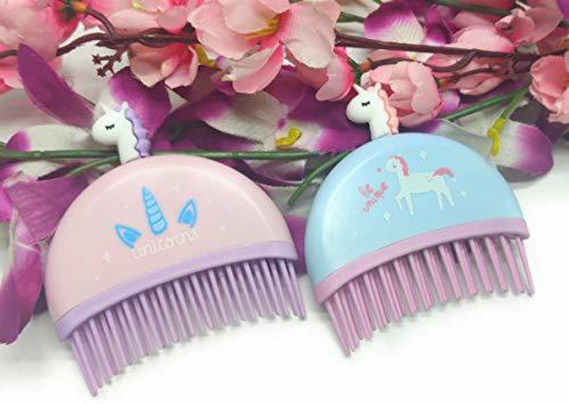 Tera13 Unicorn Stylish Comb for Girls Unicorn Hair Brush for Kids Pack of 2