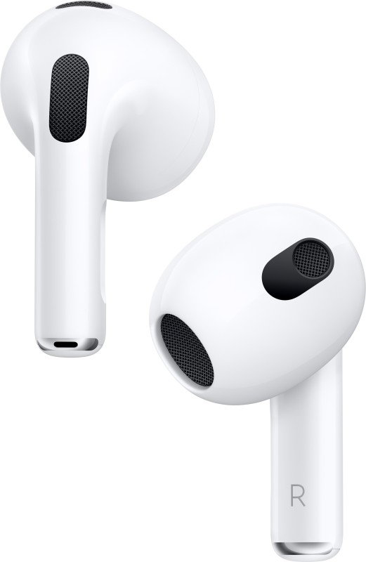 APPLE Airpods (3rd Generation) with Lightning Charging Case Bluetooth Headset(White, True Wireless)