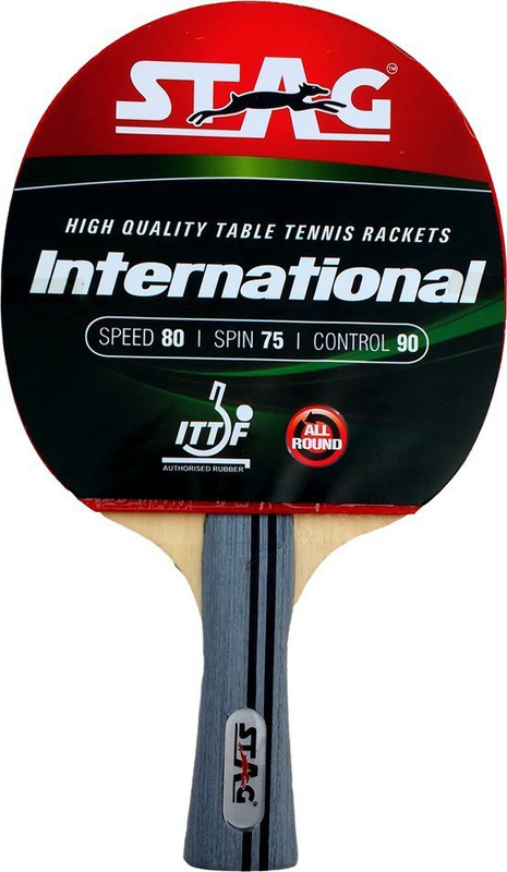 STAG 2 Star Red, Black Table Tennis Racquet(Pack of: 1, 148 g)