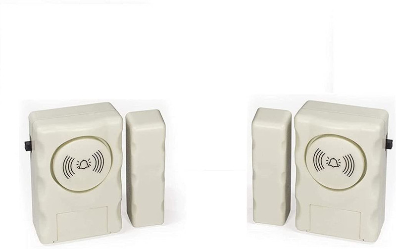 ultronix Door Alarm Security for Home Wireless, Door Alarm Sensor for Home, Window Alarm Security for Home, Door Alarm for Main Door, Door Open Alarm for Home, Door Open Sensor Alarm, Pack -2 Door & Window Door Window Alarm(105)