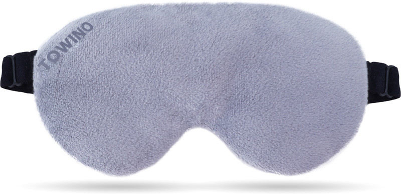 TOWINO Eye Mask for Sleep Eye Mask Super Smooth And Adjustable Strap- Super Soft & Comfortable for Women and Men, Blindfold for Travelling, Night Sleeping,Nap Suitable for All Family Members (Grey) Made In India Eye Shade(GREY)
