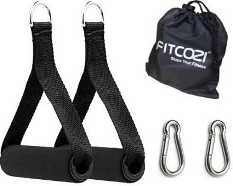 Fitcozi Carabiner hook with handles for Resistance Band Resistance Tube(Black)