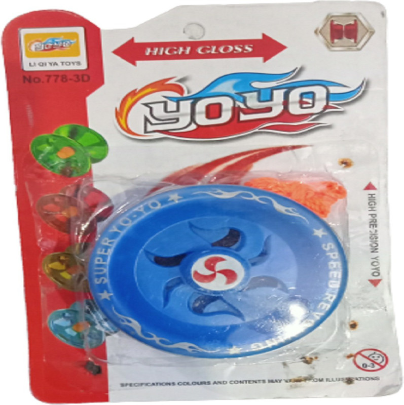 BBS DEAL High Speed Plastic Yo-Yo with super fine bearing for kids (Red)(Red)