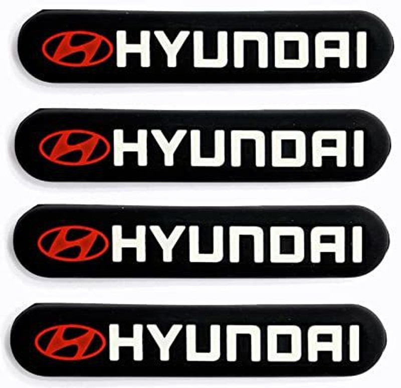 HRBull Rubber Car Door Guard(Black, Pack of 4, Hyundai, NA)