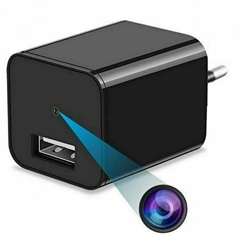 Pelupa Spy Camera USB Wall Charger Hidden Cameras Small Spy Cam for Home Mini Camera 1080p Full Hd Audio and Video Recorder, (Black) Spy Camera(32 GB, 1 Channel)