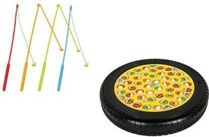 Rotating Musical Fishing Game | Multi Color (New) (Pickup, for Indoor & Outdoor) (New)(Education Game, for Others)