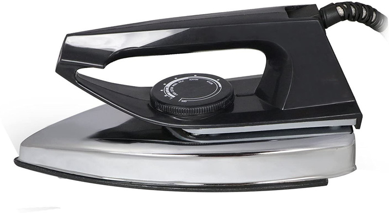 LE - EASE LITE Best Popularity Iron Press of energy to effectively Remove Tough creases so that you Get wrinkle-free clothes its ergonomic Handle gives you a secure Grip for a convenient ironing experience 750 W Dry Iron(Black)