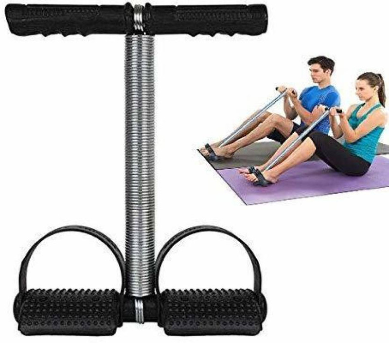 VPNFITNESS Single-Spring-Tummy-Trimmer Ab Exerciser (Black)| Workout Equipment| Ab Exerciser(Black)