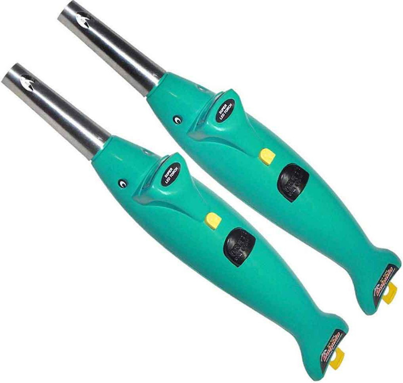 Uliteq Popular Trending Gas lighter for kitchen 2in1 Plastic Kitchen Dolphin Shape Electric Gas Lighter torch -Plastic Gas Lighter (Multicolor) (Pack of 2) Plastic Electronic Gas Lighter(Multicolor, Pack of 2)