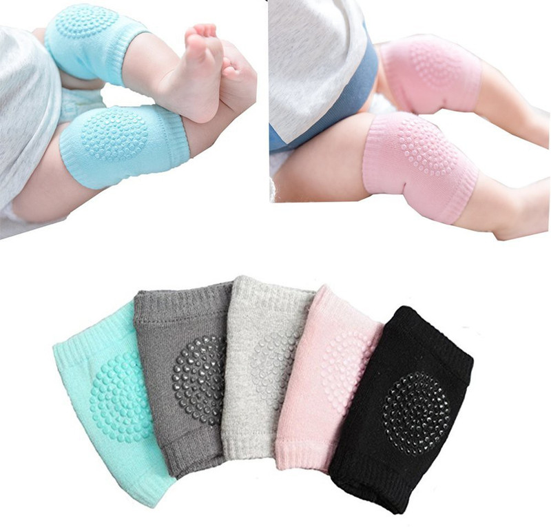 Duminas Baby Knee Pads for Crawling, Anti-Slip Padded Stretchable Cotton Baby Knee Pads Multicolor Baby Knee Pads(soft, elastic and smooth, dotted for grip)