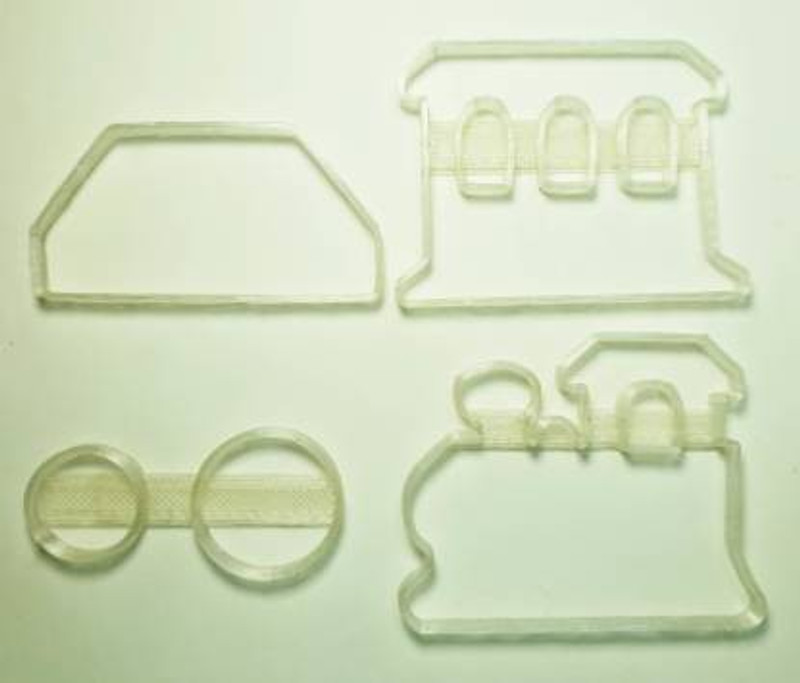 JSA Train Theme Fondant cutter train Cookie Cutter(Pack of 4)