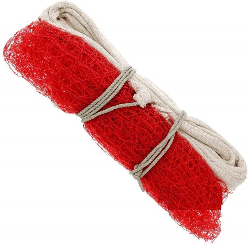 pargati premium quality Nylon Material Practice Badminton Net for Tournament Badminton Net(Red)