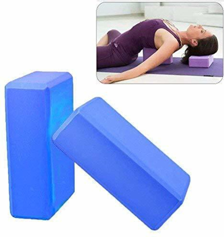 PREPSTO Foam block yoga block to support yoga poses Yoga Blocks. Yoga Blocks(Multicolor Pack of 2)