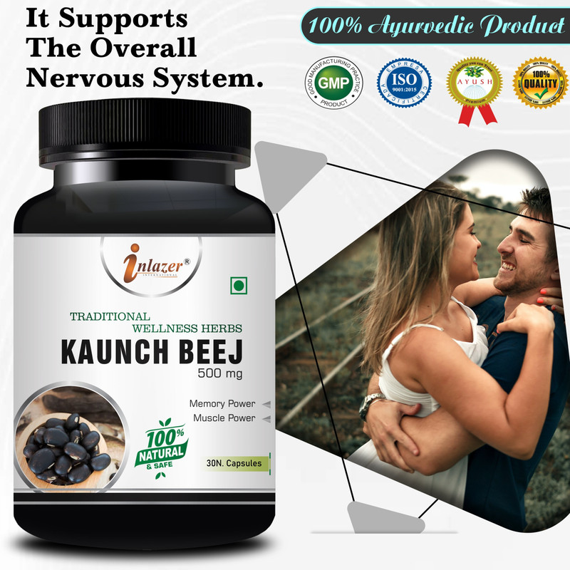 inlazer Kaunch Beej Tablet , Kaunch Beej Capsules For Extra Happiness(30 Capsules)
