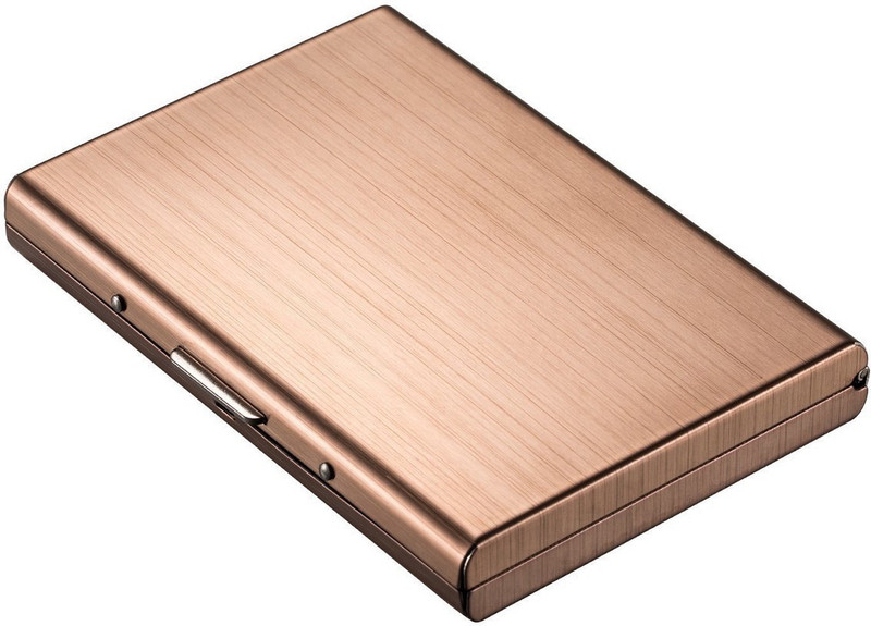 Flipkart SmartBuy Exclusive Rose Gold |Water-Resistant Stainless Steel Case For Men & Women| 6 Card Holder(Set of 1, Gold)