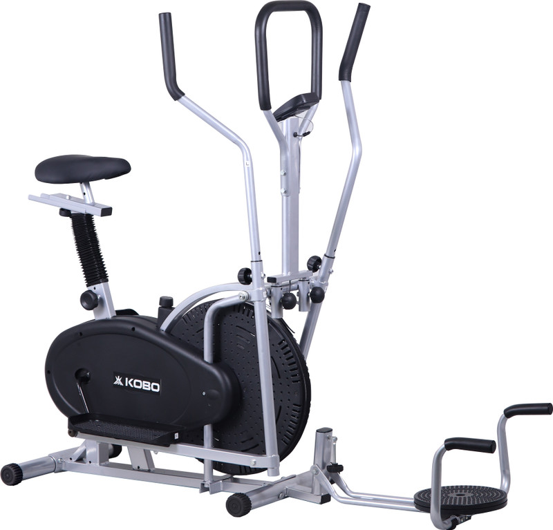 KOBO Multi Orbitrac Elliptical with Twister Upright Stationary Exercise Bike(Black)