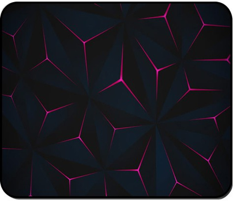 BTP Supreme Quality 3D Abst Pink Benz Gaming Non Slip Base Mousepad(Black, Pink)