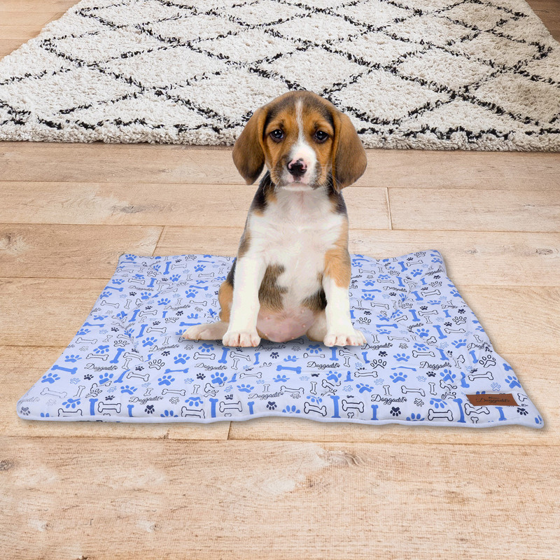 NUEVOS DOGGADILL 20041-S S Pet Bed(WHITE, BLUE)