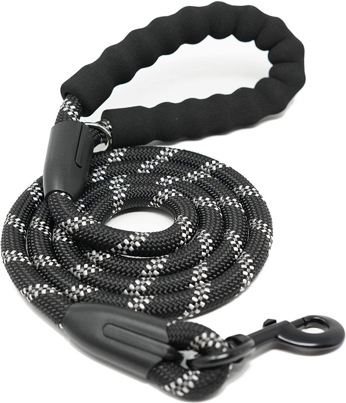 Kickzu Nylon Dog Belt 152 cm Dog & Cat Cord Leash(Black)