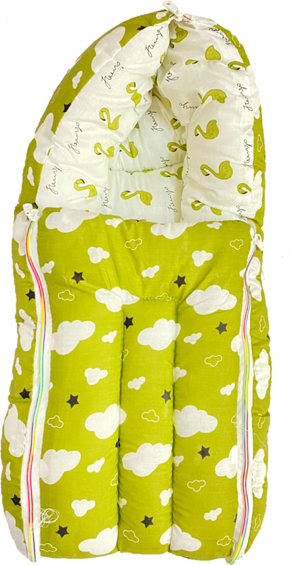 Kid's Charm Cloudy 3 in 1 Baby's Cotton Bed Cum Carry Bed Baby Sleeping Bag for Baby Bedding Sleeping Bag