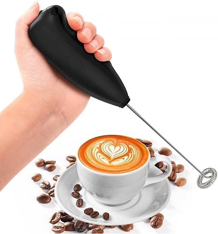CHHAVI CREATION Mini Coffee Maker, Electric Foam Maker Classic Sleek Design hand Blender Mixer Machine for Milk Frother, Egg Beater, Coffee, Juice, Cappuccino, Lassi Blender(Black) Personal Coffee Maker (Black) Personal Coffee Maker(Black)