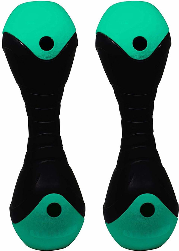 IRIS Fitness Oval Shape PVC Coated Dumbbells Set Fixed Weight Dumbbell(4 kg)
