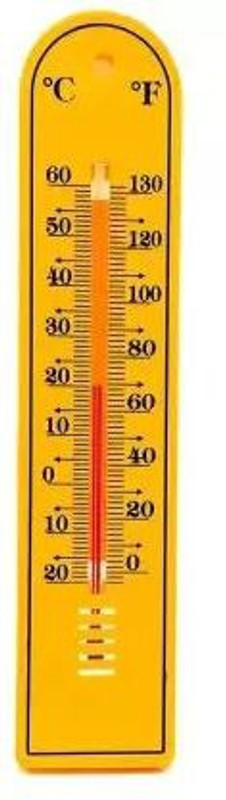 Apex Labs Yellow Manual Room Thermometer 9" Touch Free Kitchen Thermometer