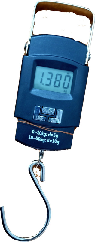 Qesta Hanging Scale Digital Hand Scaller Luggage Scales up to 50 kg With Strap Weighing Scale Weighing Scale(Black)