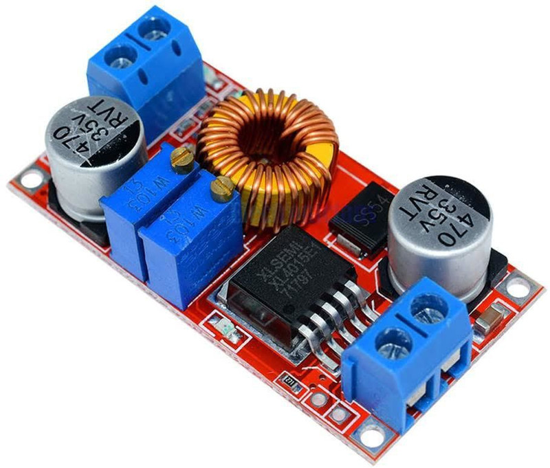 TRUSTECH XL4015 5A DC Buck Step Down Voltage Converter Constant Current Adjustable Power Module Red Electronic Components Electronic Hobby Kit