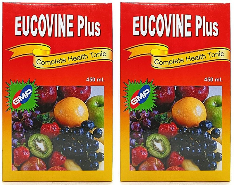 EUCOVINE PLUS 100% COMPLETE HEALTH TONIC 450ml ( PACK OF 2)(Pack of 2, 900 ml)