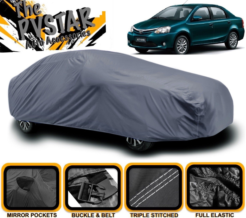 PVSTAR Car Cover For Toyota Etios(Grey)