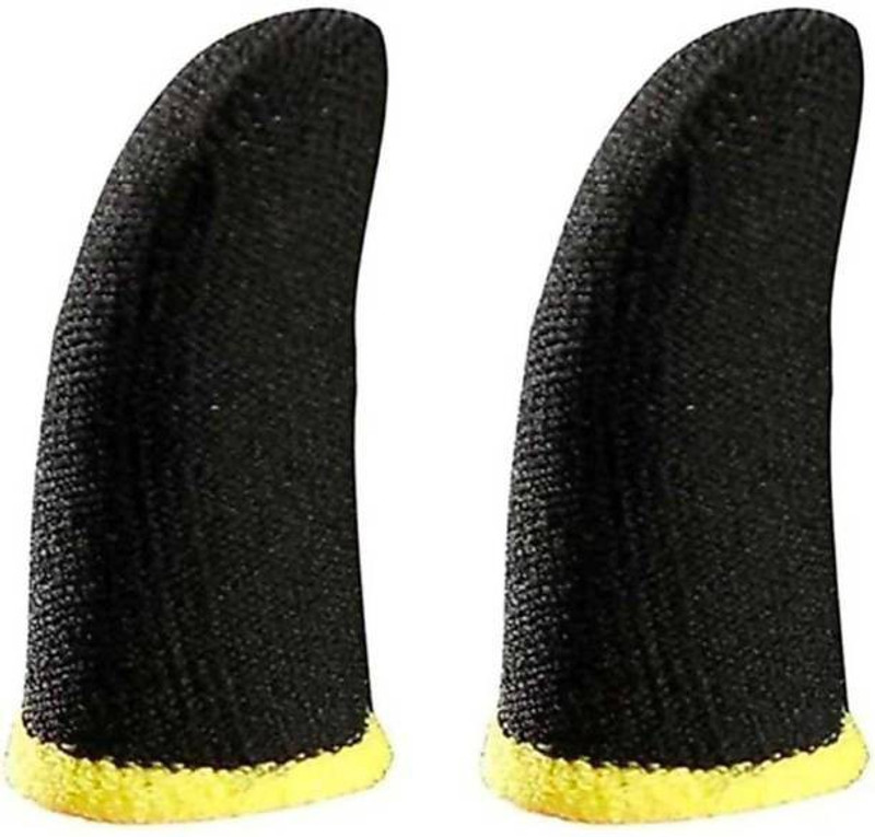 YUVALEX EMART Black ring sleev pack of 2 ANTISWEAT, 360' FIT, HIGH SESSITIVE GLOVES Finger Sleeve(Pack of 4)