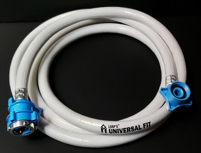 LSRP's Universal Fit 3 Meter Water Pipe Washing Machine Inlet Hose with Adapter Hose Pipe / Textile Braided PVC Hose Pipe / Washing Machine Pipe / Water Inlet Pipe / Inflow Water Washing Machine Inlet Pipe Hose Pipe(300 cm)
