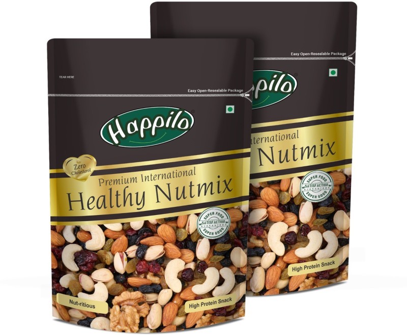 Happilo Premium International Healthy Nutmix Assorted Nuts  (2 x 200 g)