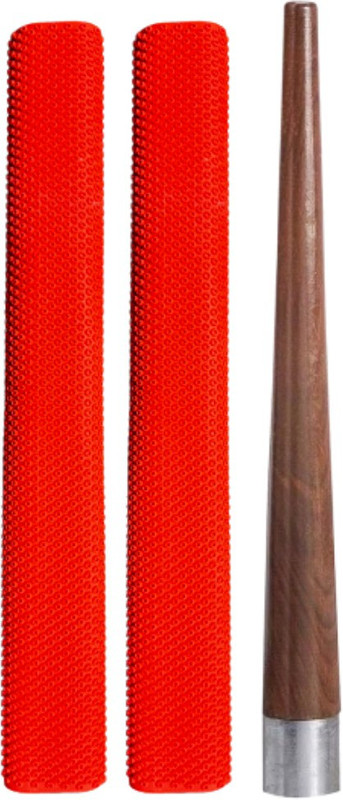 Owlix HitMan Edition Octopus 2 Orange Cricket Bat Grip + 1 Wooden Gripper Cone (XP) Suction(Pack of 3)