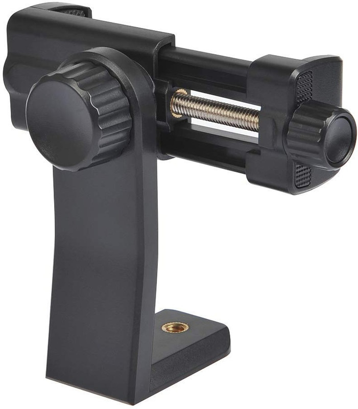 BUFONA Mobile Phone Clip Bracket Holder Mount Tripod Monopod Stand 360 Degree Rotatable Mobile Phone Clamp Holder for Tripod Monopod Selfie Stick Clip Holder Tripod Mount Attachment Heavy duty Mobile Clip Stand Tripod Mount Adapter| Tripod Mobile Holder|Tripod Phone Mount Camera Tripod Stand Adapter